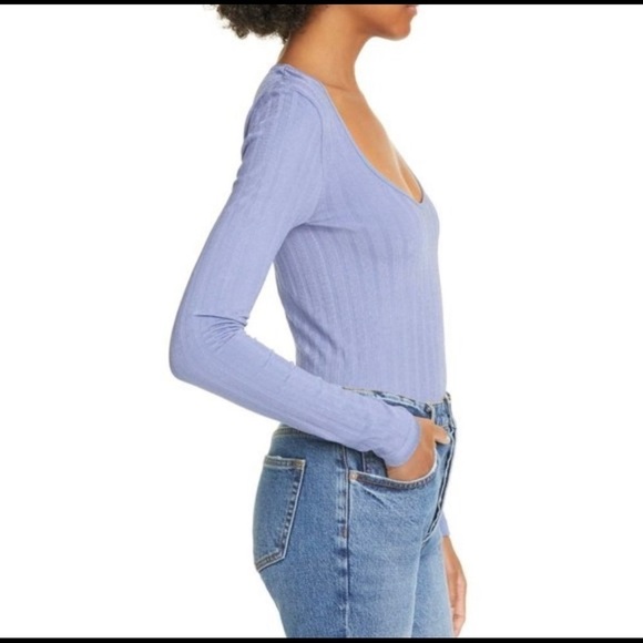 Free People Lucky You Blue Layering Top - Picture 3 of 15